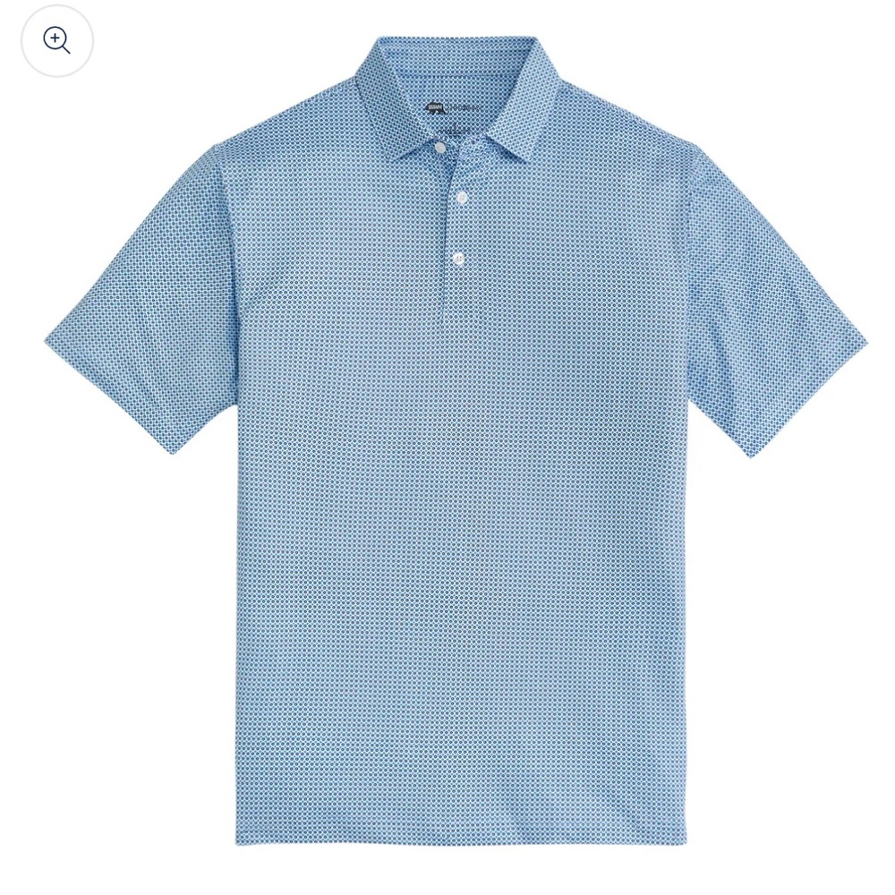 Onward Reserve League Printed Performance Polo Sport Blue NWT